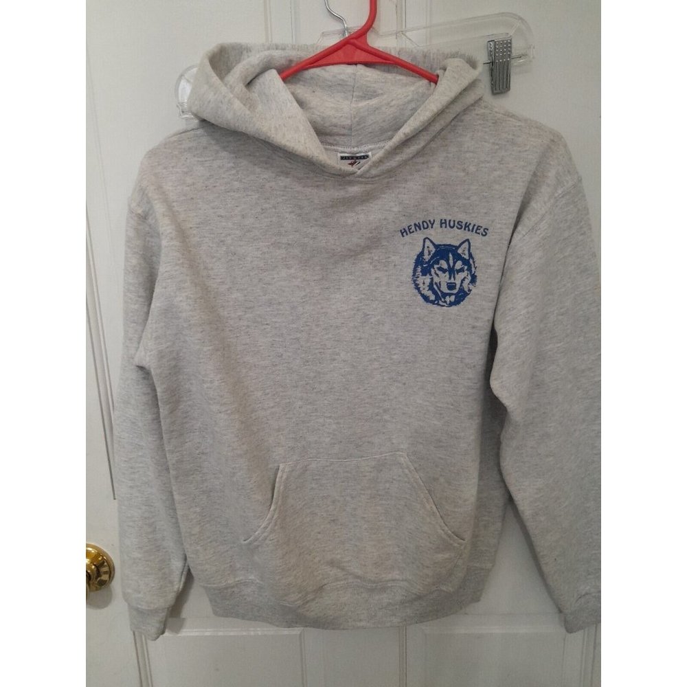 Boys Jerzees Size Large Hendy Huskies Sweatshirt Hoodie Nice Condition 14 16